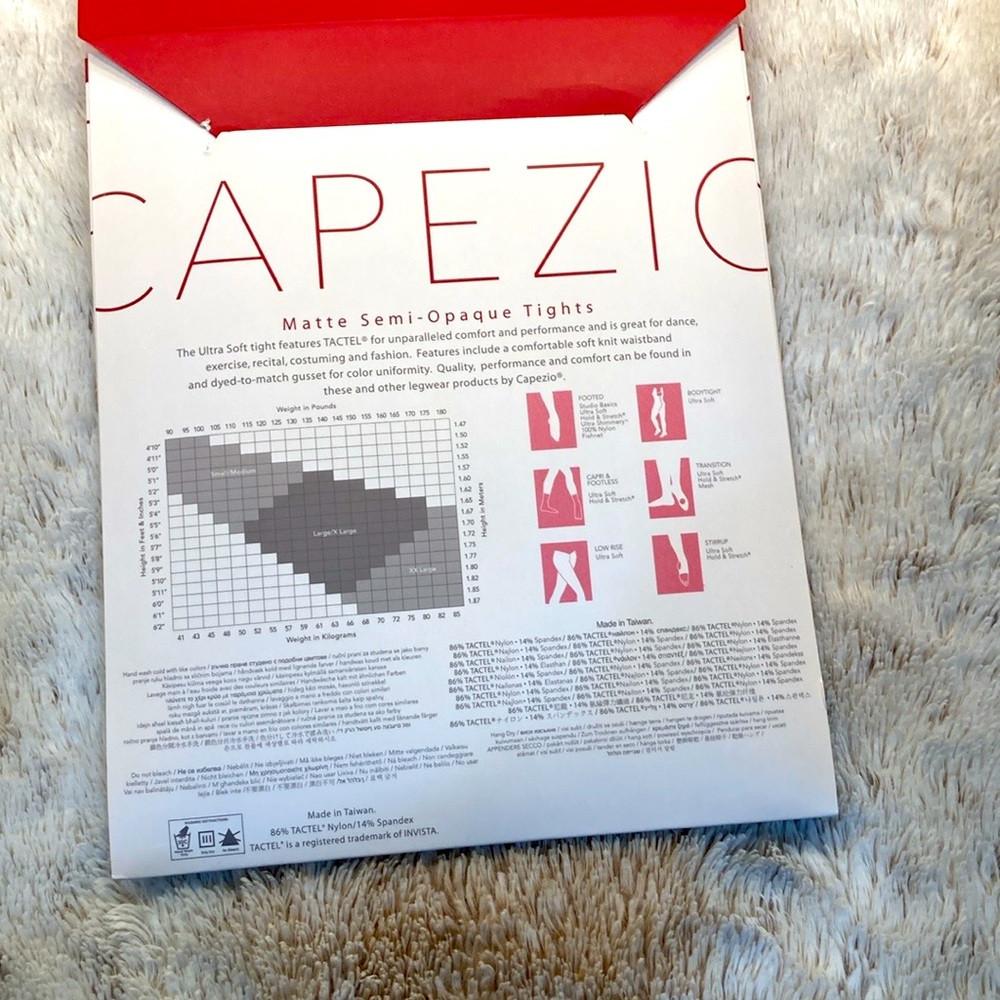 Capezio Ultra Soft Transition Tight #1816 LSN Small/Medium